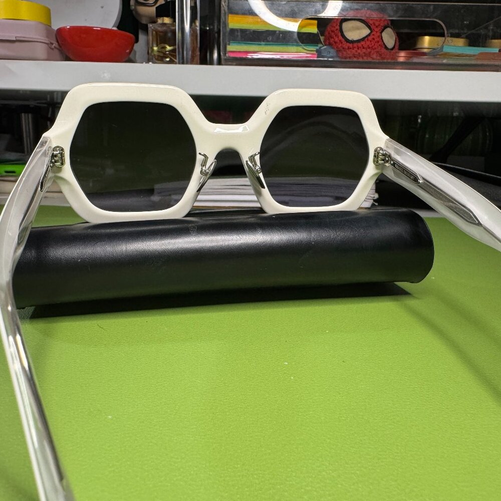 ISABEL MARANT Ely hexagonal sunglasses White - image 6